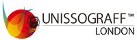 UNISSOGRAFF™ LONDON logo (black text)